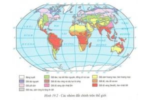 Bản đồ các loại đất chính trên Trái đất