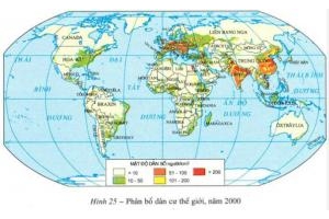 Bản đồ phân bố dân cư thế giới